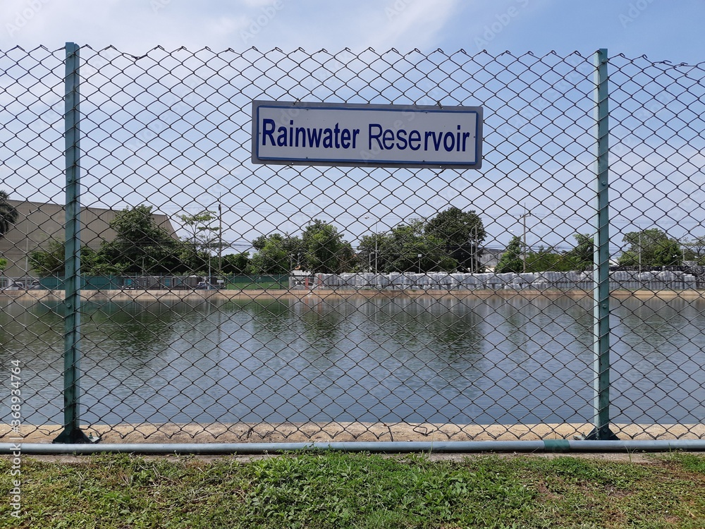 Fototapeta premium rainwater reservoir
