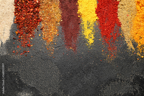 Fototapeta Naklejka Na Ścianę i Meble -  Many different spices on table