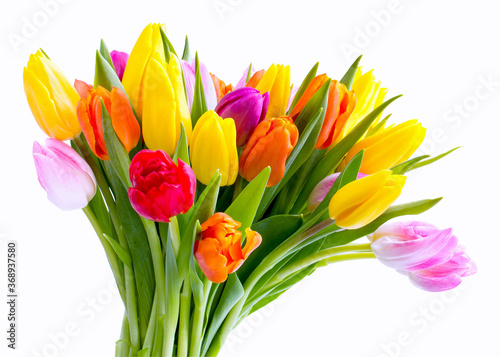 Fototapeta Naklejka Na Ścianę i Meble -  bouquet of colorful tulips