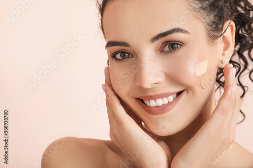 Beautiful young woman with ...