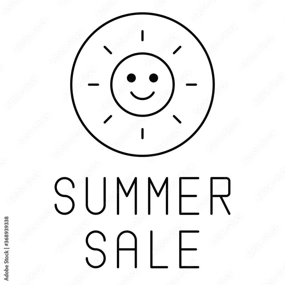 Summer sale sticker elements icon, Summer sale related vector Summer sale sticker elements icon, Summer sale related vector
