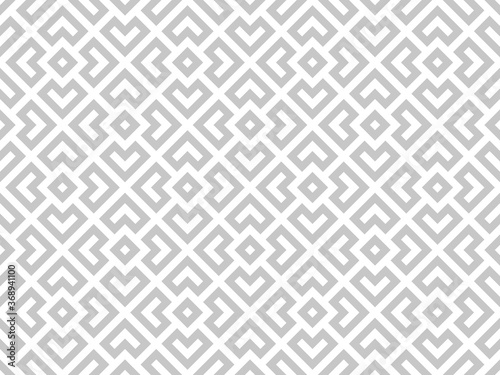 Abstract geometric pattern. A seamless vector background. White and gray ornament. Graphic modern pattern. Simple lattice graphic design