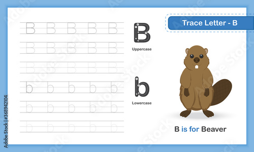 Trace Letter-G : A-Z Animal, Hand Writing Practice Book