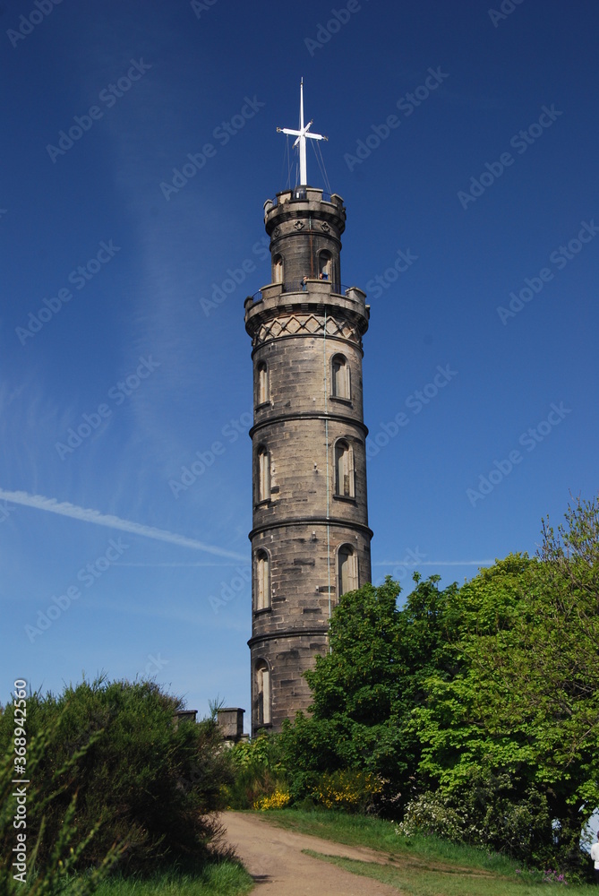 Obraz premium Lord Nelson Monument, Calton Hill, Edinburgh, Scotland