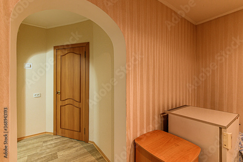 Russia  Moscow- February 10  2020  interior room apartment modern bright cozy atmosphere. general cleaning  home decoration  preparation of house for sale