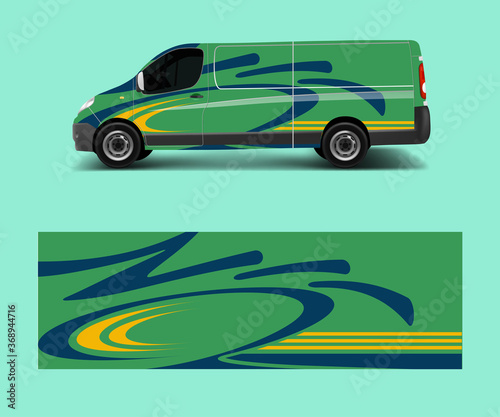 car graphic abstract stripe designs vector. abstract lines design concept for truck and vehicles van graphics vinyl wrap