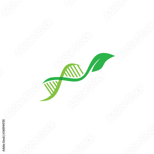 nature dna logo   genetic leaf logo