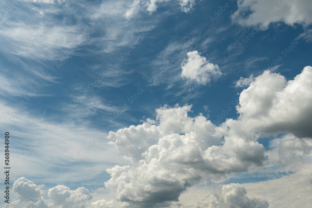 Beautiful sky with fluffy clouds. Simple nature background. Beautiful sky with fluffy clouds. Simple nature background.