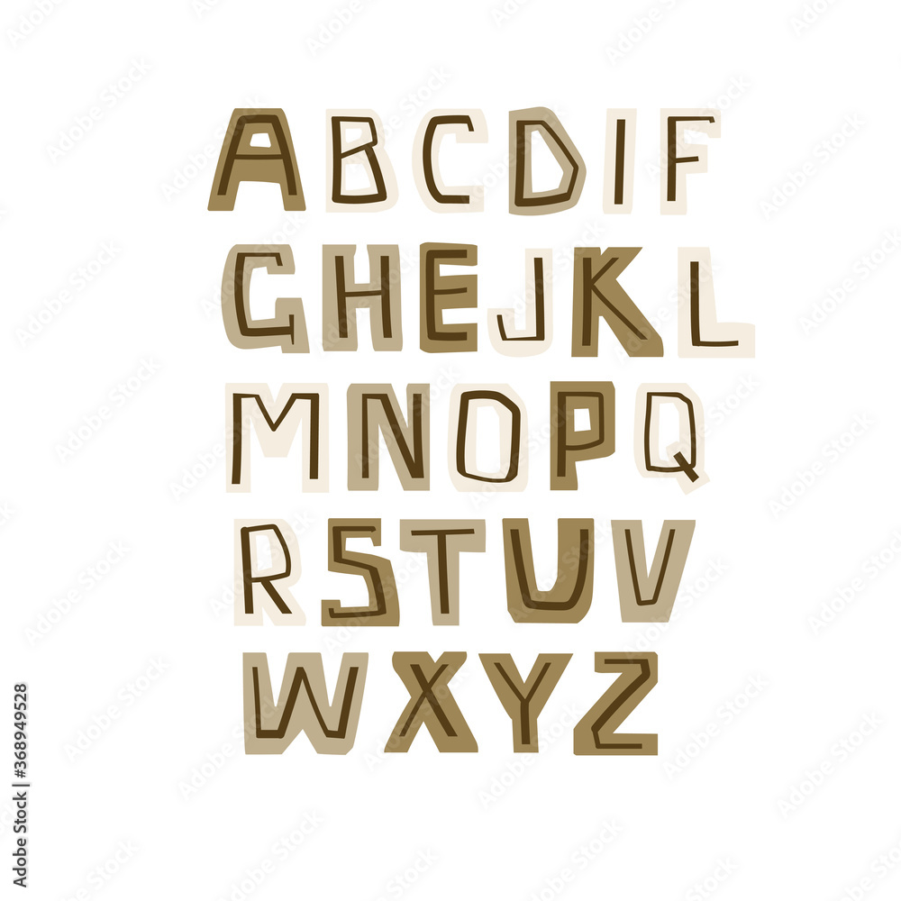 Coffee alphabet 