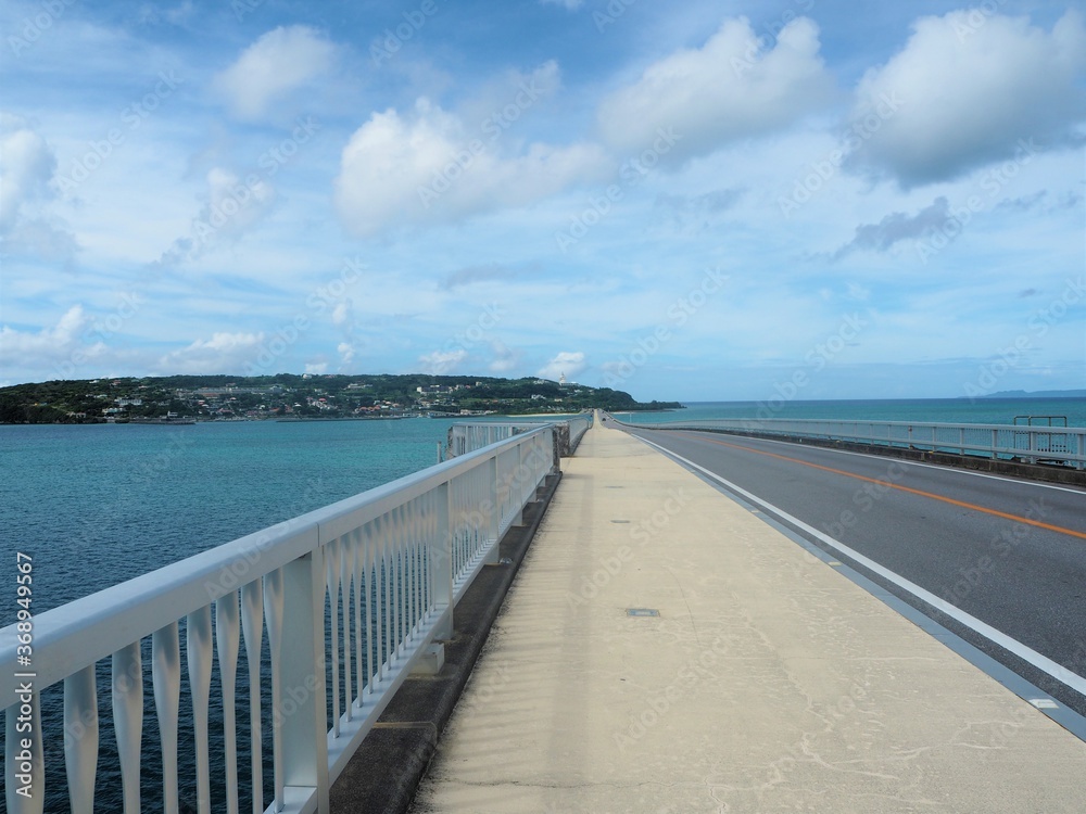 Kouri Bridge in okinawa, JAPAN