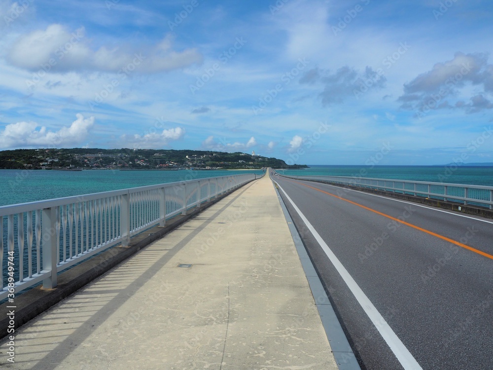 Kouri Bridge in okinawa, JAPAN