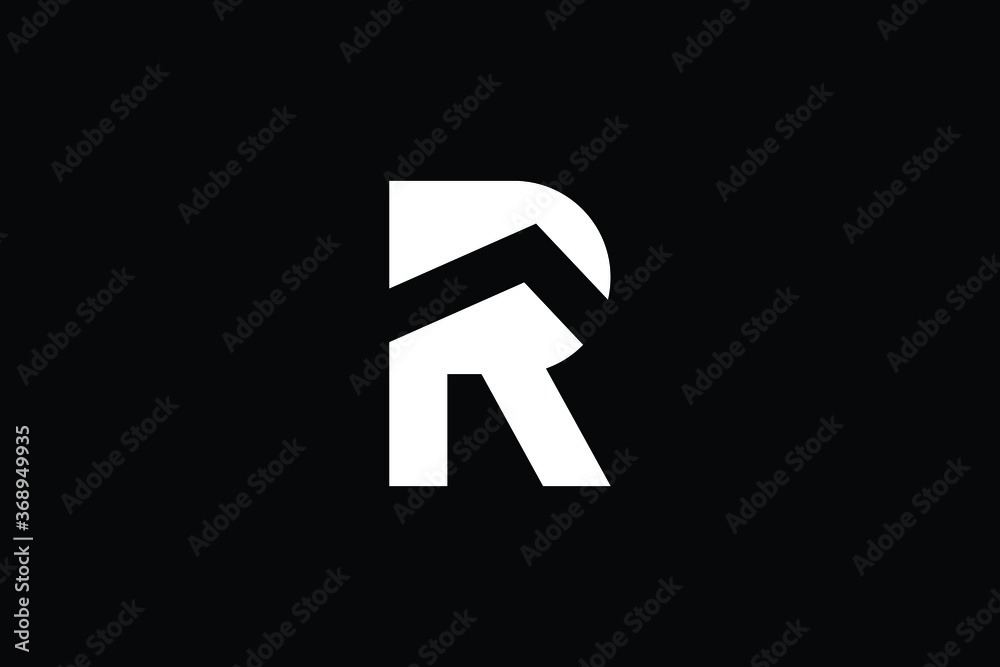 Logo design of R in vector for construction, home, real estate, building, property. creative elegant Monogram. Premium Business home logo icon. White color on black background Logo design of R in vector for construction, home, real estate, building, property. creative elegant Monogram. Premium Business home logo icon. White color on black background