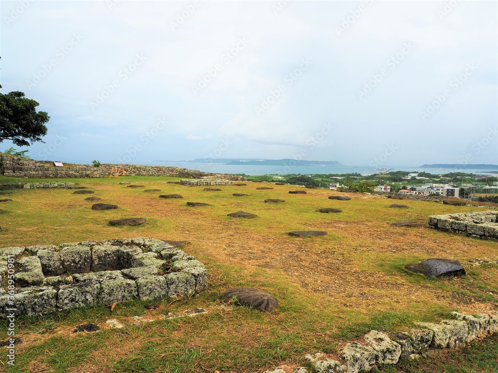 Katsuren Castle Ruins in okinawa, JAPAN