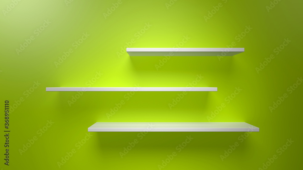 Shelf 3d render for background Shelf 3d render for background