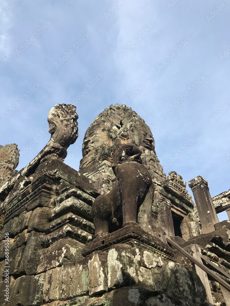 The ancient city of Angkor Thom. 