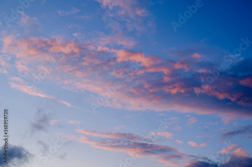 beautiful sky in siberia