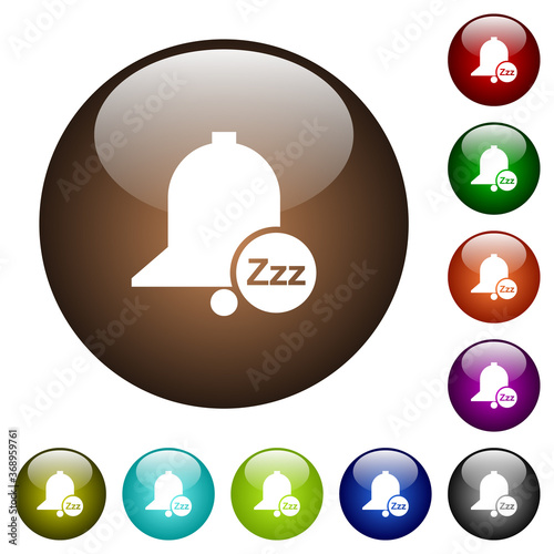 Reminder snooze color glass buttons