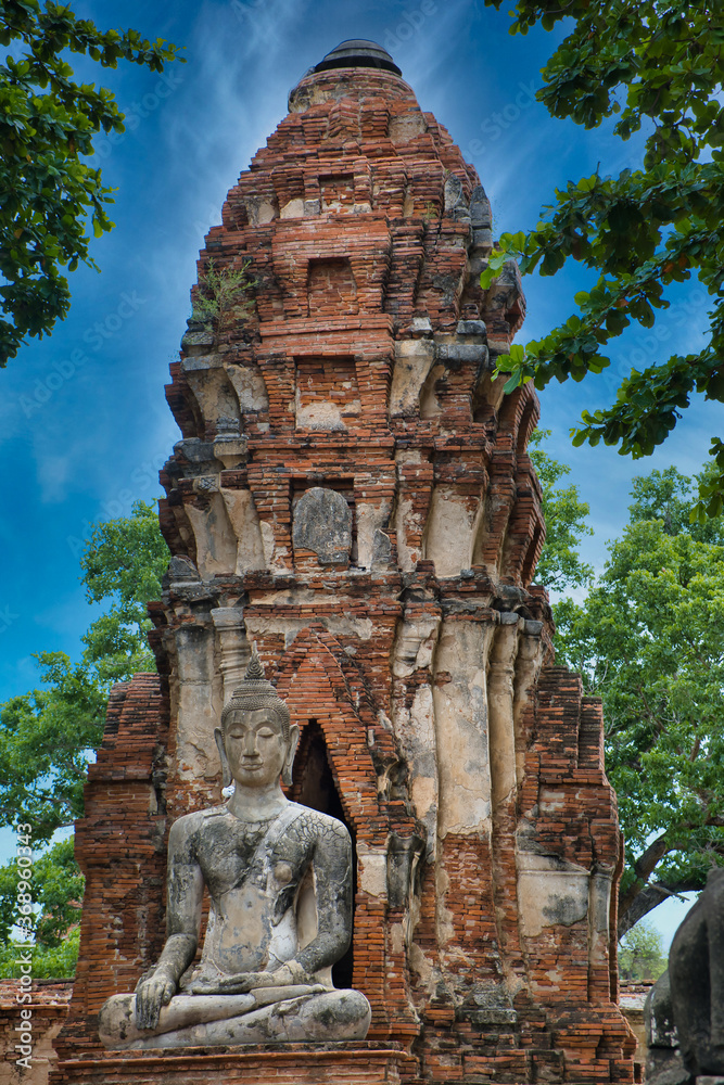 Wat Mahathat Temple in Ayutthaya Thailand