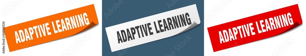 adaptive learning paper peeler sign set. adaptive learning sticker