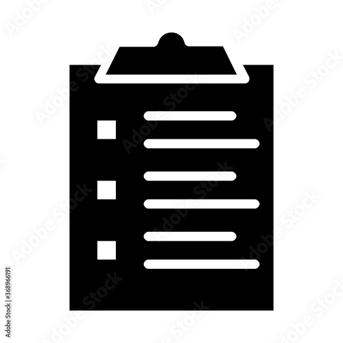 To do List with Clip Board Concept, Check list Vector Color Icon Design, Business and Finance Symbol on white background 