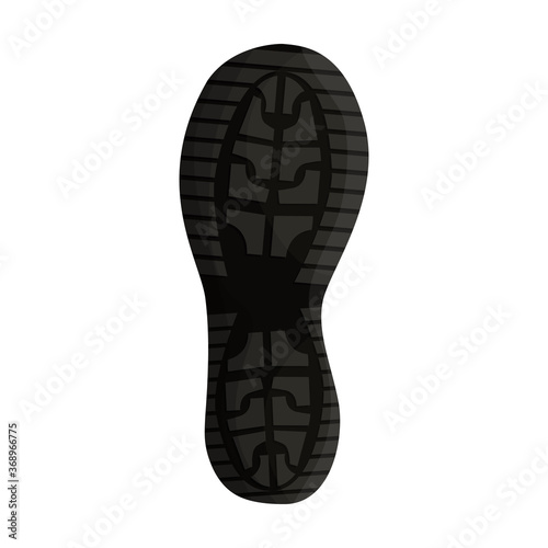 Footprint vector icon.Cartoon vector icon isolated on white background footprint.