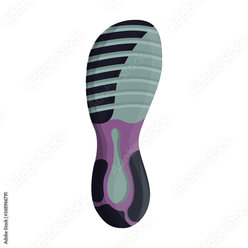 Footprint vector icon.Cartoon vector icon isolated on white background footprint.