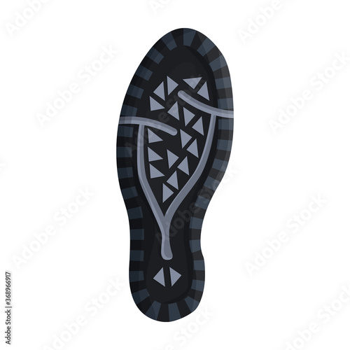 Footprint vector icon.Cartoon vector icon isolated on white background footprint.