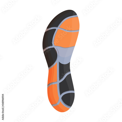 Footprint vector icon.Cartoon vector icon isolated on white background footprint.