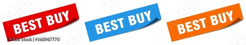 best buy paper peeler sign set. best buy sticker