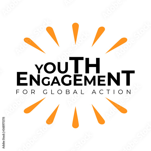 Illustration design for celebrating youth day event