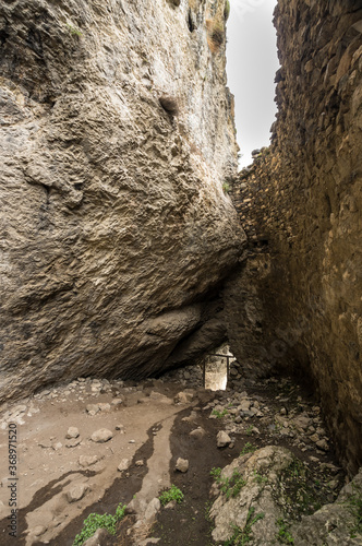 Medieval rock fortress Dzivgis photo