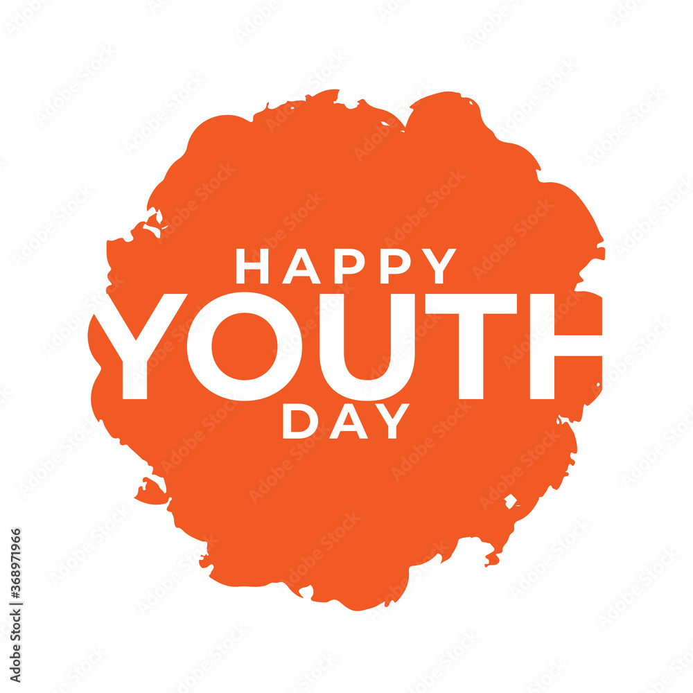Illustration design for celebrating youth day event Illustration design for celebrating youth day event