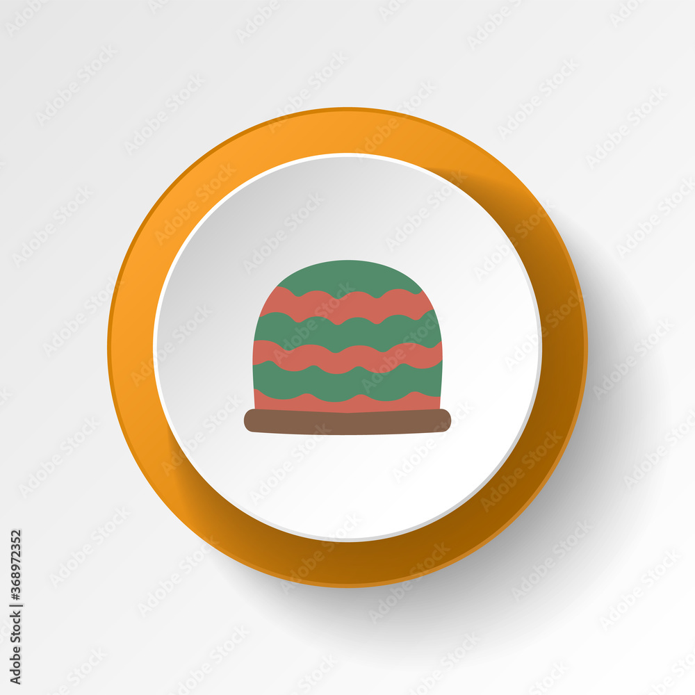 Winter hat color icon. Elements of winter wonderland multi colored icons. Premium quality graphic design icon Winter hat color icon. Elements of winter wonderland multi colored icons. Premium quality graphic design icon