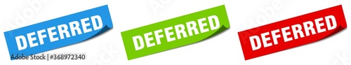 deferred paper peeler sign set. deferred sticker