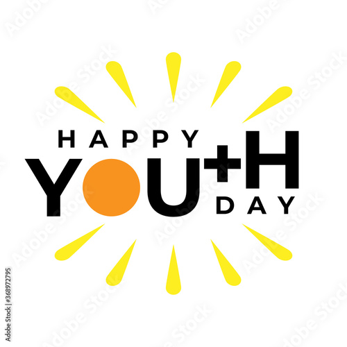 Illustration design for celebrating youth day event