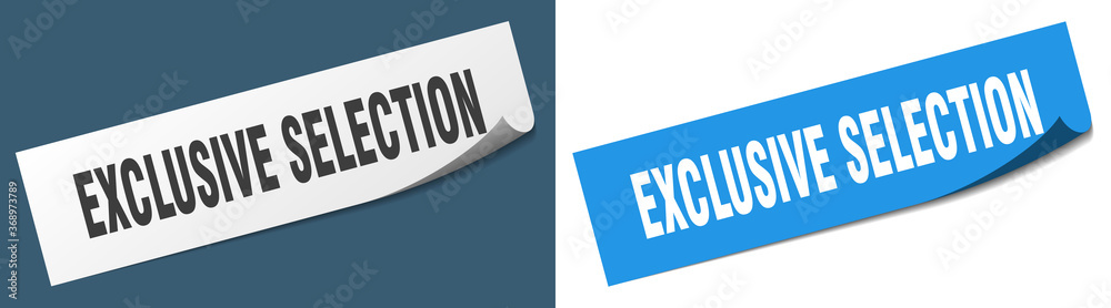 exclusive selection paper peeler sign set. exclusive selection sticker exclusive selection paper peeler sign set. exclusive selection sticker