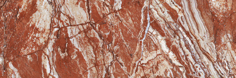 Fototapeta premium Juparana premium marble texture with high resolution, exotic agate honed surface of exterior, Emperador breccia marbel, rustic finish Quartzite limestone, polished terracotta quartz slice mineral.