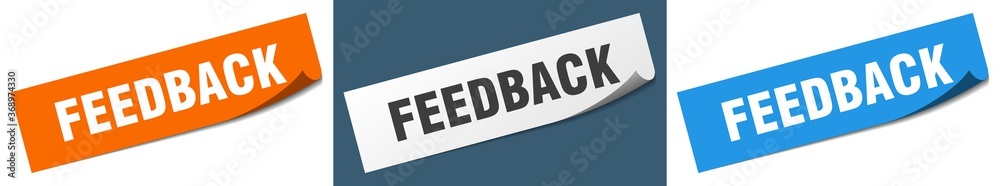 feedback paper peeler sign set. feedback sticker feedback paper peeler sign set. feedback sticker
