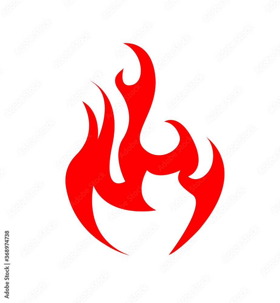 Abstract Fire Icon vector illustration Abstract Fire Icon vector illustration