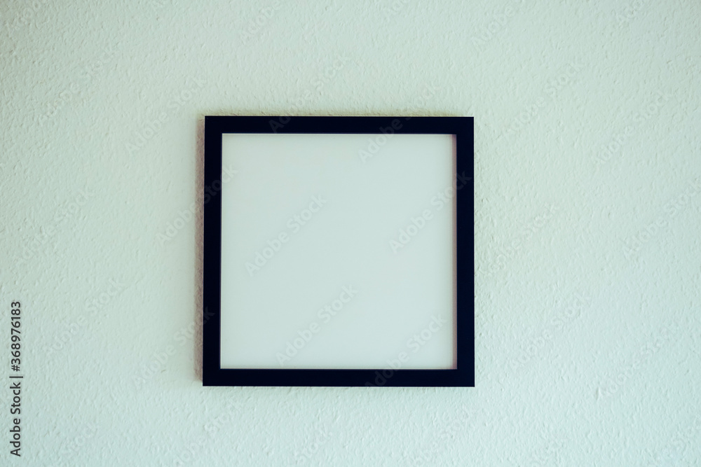 Square Picture Frame with blank paper - mockup image Square Picture Frame with blank paper - mockup image