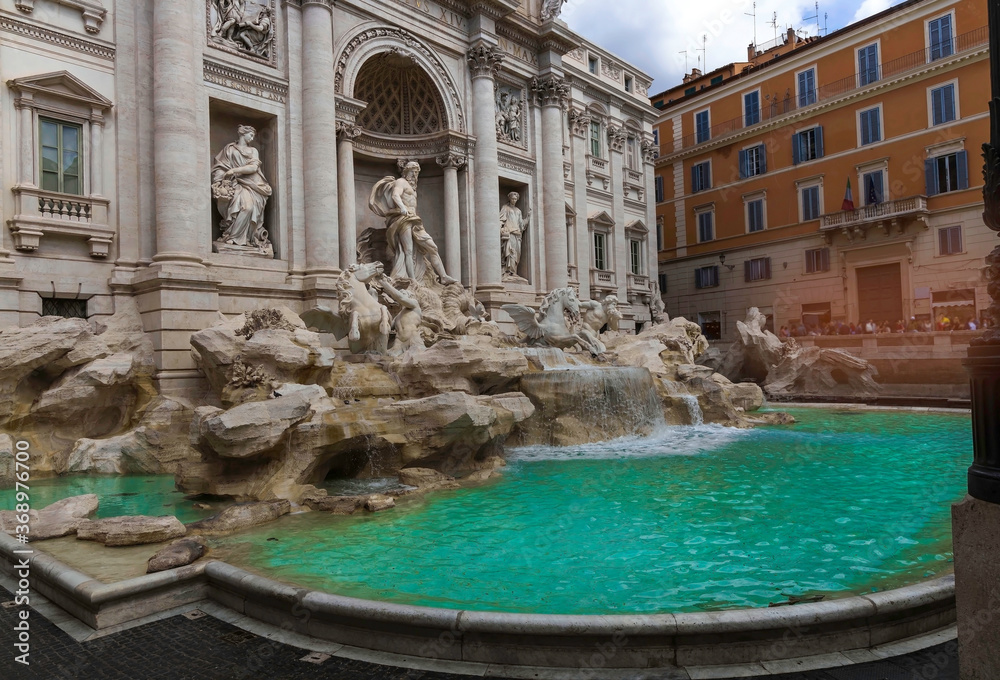 Beautiful view of Trevi Fountain,Rome,italy