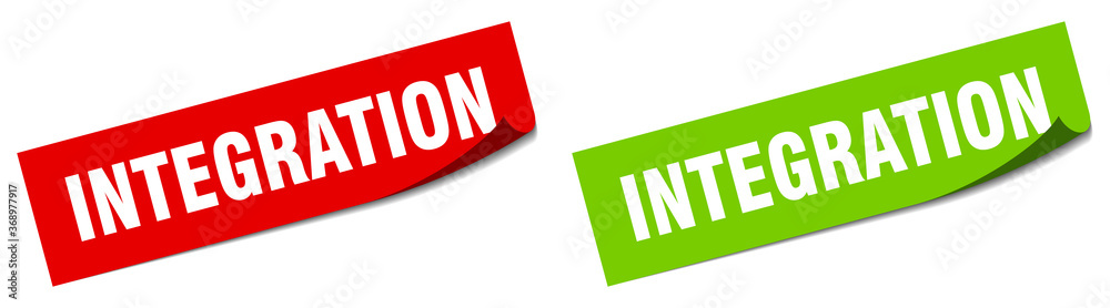 integration paper peeler sign set. integration sticker integration paper peeler sign set. integration sticker