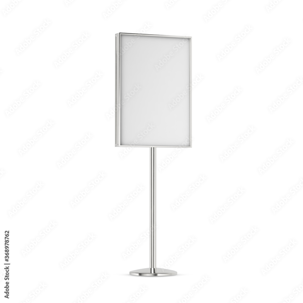 Exterior banner mockup on white background Exterior banner mockup on white background