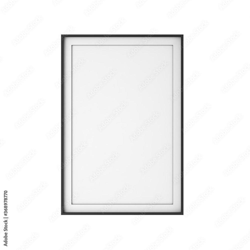 Picture frame mockup on white background Picture frame mockup on white background