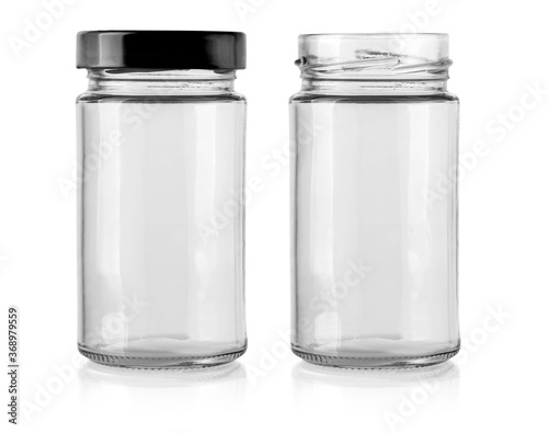 glass jar isolated