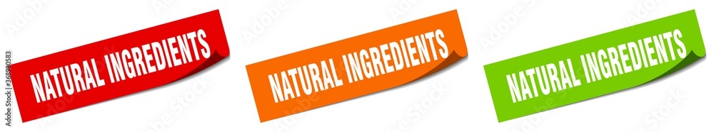 natural ingredients paper peeler sign set. natural ingredients sticker natural ingredients paper peeler sign set. natural ingredients sticker