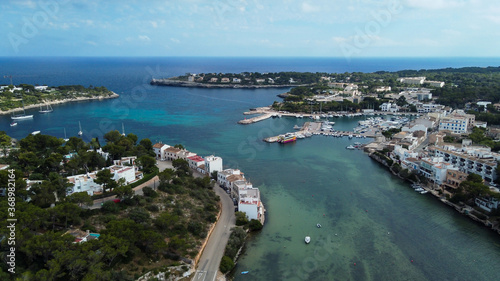 Aerial view of the village of Portopetro