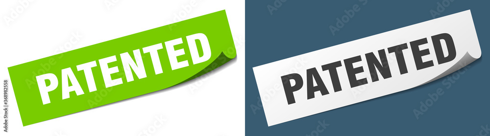 patented paper peeler sign set. patented sticker patented paper peeler sign set. patented sticker