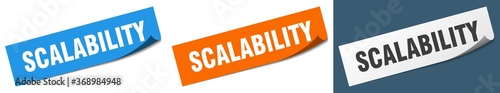 scalability paper peeler sign set. scalability sticker