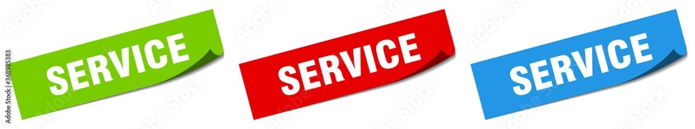 service paper peeler sign set. service sticker service paper peeler sign set. service sticker